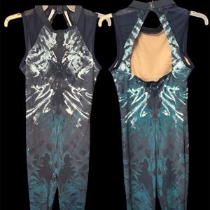 Acro Weissman brand blue dance costume